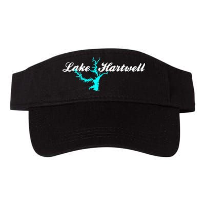 Minimalist Lake Hartwell Georgia South Carolina Valucap Bio-Washed Visor