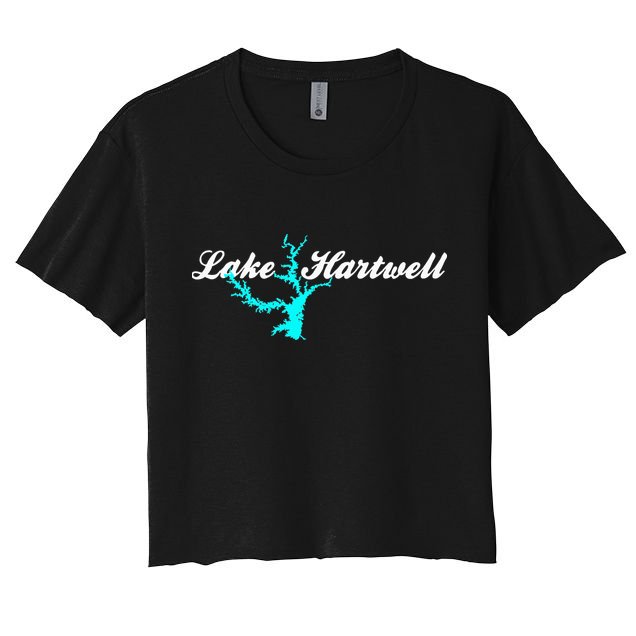 Minimalist Lake Hartwell Georgia South Carolina Crop Top