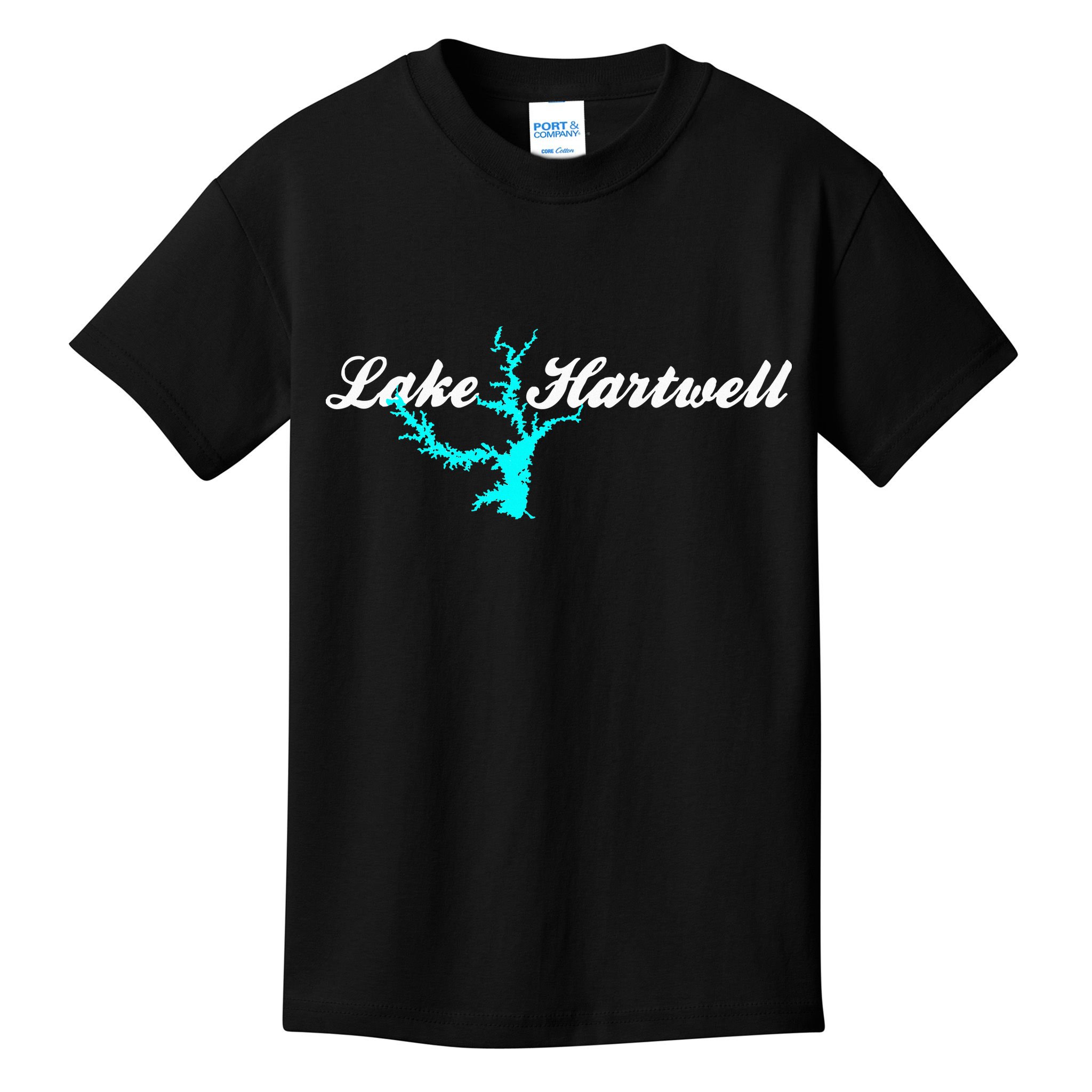 Minimalist Lake Hartwell Georgia South Carolina Kids T-Shirt