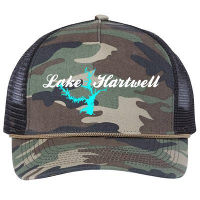 Minimalist Lake Hartwell Georgia South Carolina Retro Rope Trucker Hat Cap