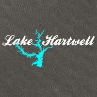 Minimalist Lake Hartwell Georgia South Carolina Cotton Canvas Backpack