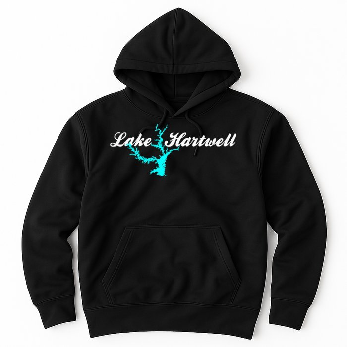 Minimalist Lake Hartwell Georgia South Carolina Hoodie