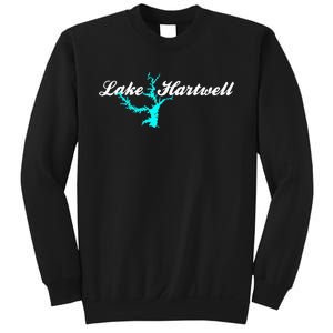 Minimalist Lake Hartwell Georgia South Carolina Sweatshirt