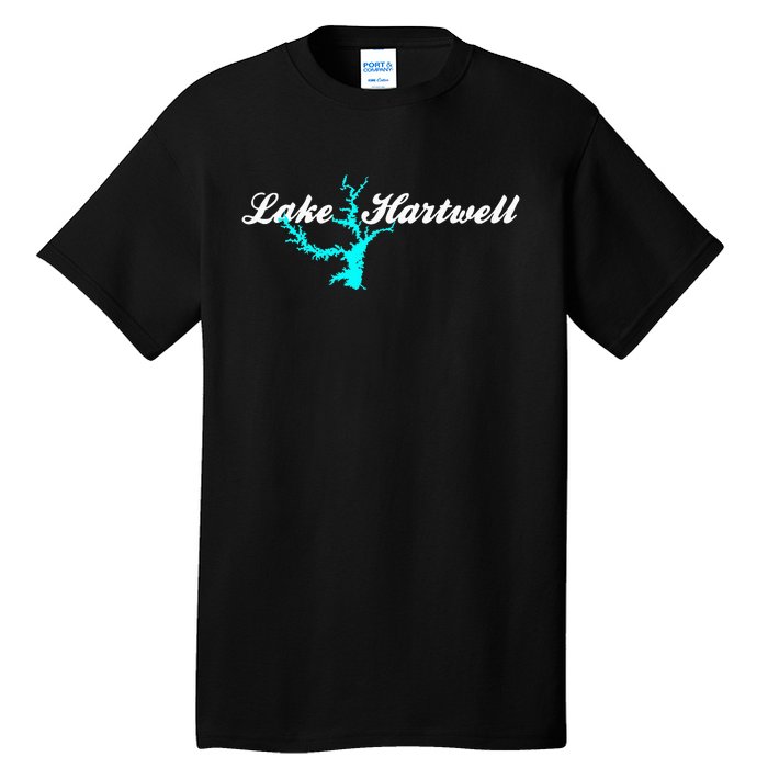 Minimalist Lake Hartwell Georgia South Carolina Tall T-Shirt