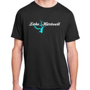 Minimalist Lake Hartwell Georgia South Carolina Adult ChromaSoft Performance T-Shirt