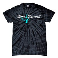 Minimalist Lake Hartwell Georgia South Carolina Tie-Dye T-Shirt