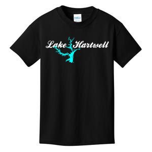 Minimalist Lake Hartwell Georgia South Carolina Kids T-Shirt