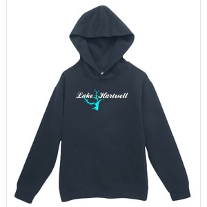 Minimalist Lake Hartwell Georgia South Carolina Urban Pullover Hoodie