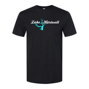 Minimalist Lake Hartwell Georgia South Carolina Softstyle CVC T-Shirt