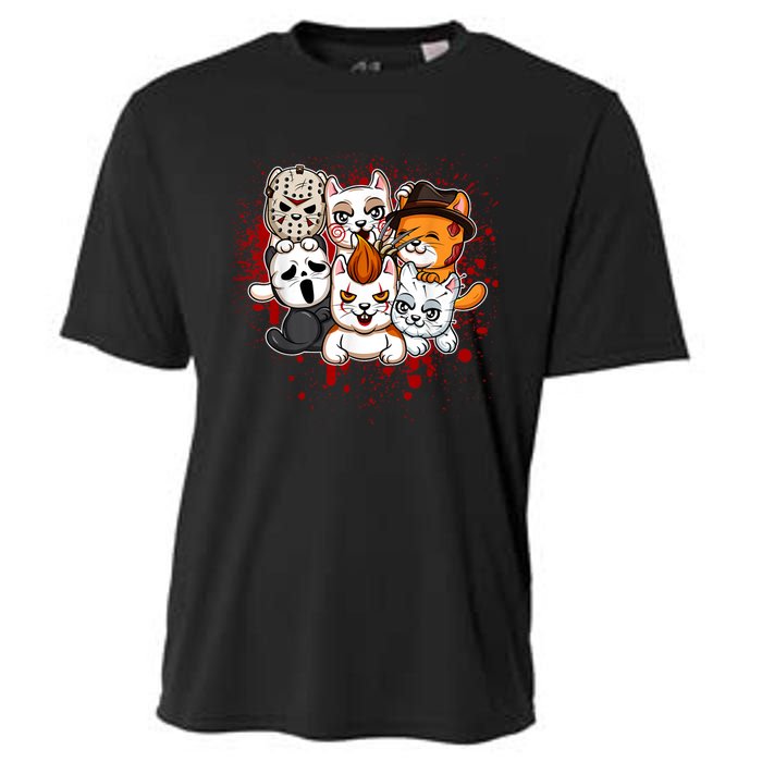 My Little Horror Crew Halloween Cats Cooling Performance Crew T-Shirt