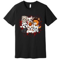 My Little Horror Crew Halloween Cats Premium T-Shirt