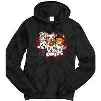 My Little Horror Crew Halloween Cats Tie Dye Hoodie