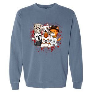 My Little Horror Crew Halloween Cats Garment-Dyed Sweatshirt