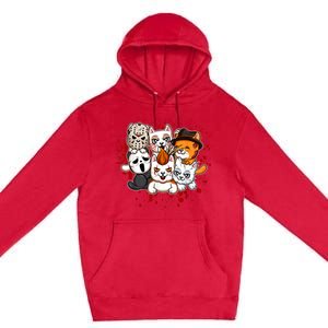 My Little Horror Crew Halloween Cats Premium Pullover Hoodie