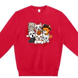 My Little Horror Crew Halloween Cats Premium Crewneck Sweatshirt