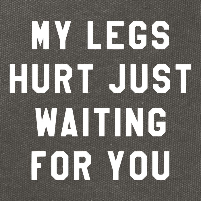 My Legs Hurt Just Waiting Marathon Watching Cotton Canvas Backpack