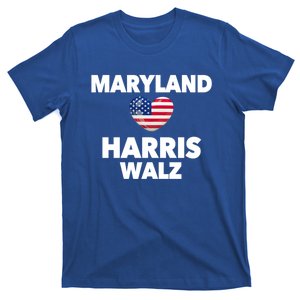 Maryland Loves Harris Walz America Usa Election Democrat Great Gift T-Shirt