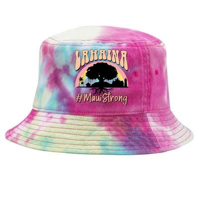 Maui Lahaina Hawaii Banyan Tree Strong Tie-Dyed Bucket Hat