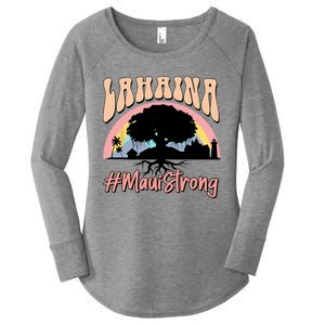 Maui Lahaina Hawaii Banyan Tree Strong Women's Perfect Tri Tunic Long Sleeve Shirt