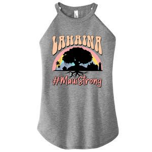 Maui Lahaina Hawaii Banyan Tree Strong Women's Perfect Tri Rocker Tank