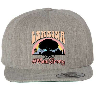 Maui Lahaina Hawaii Banyan Tree Strong Wool Snapback Cap