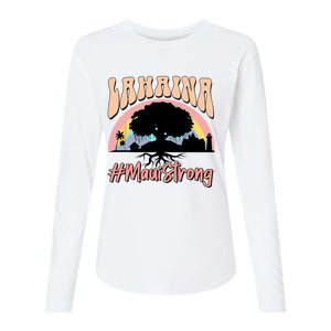 Maui Lahaina Hawaii Banyan Tree Strong Womens Cotton Relaxed Long Sleeve T-Shirt