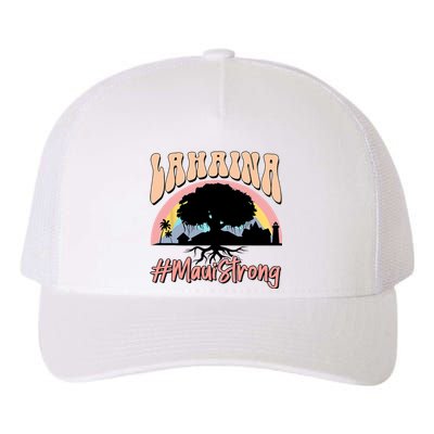 Maui Lahaina Hawaii Banyan Tree Strong Yupoong Adult 5-Panel Trucker Hat