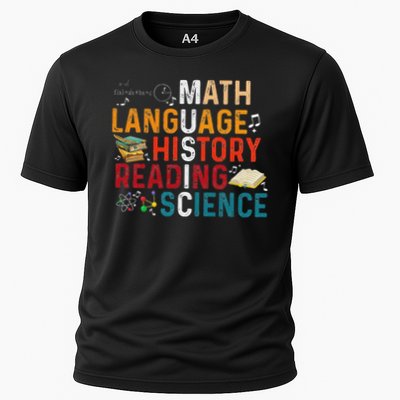 Math Language History Reading Science Music Teacher Funny Performance Shirt