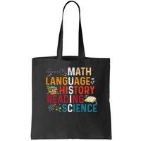 Math Language History Reading Science Music Teacher Funny Bag