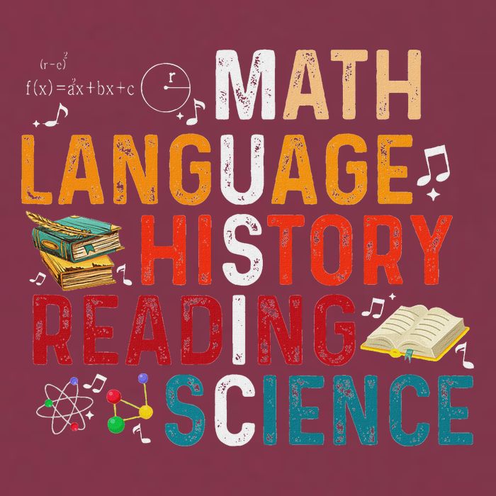 Math Language History Reading Science Music Teacher Funny 16oz Travel Tumbler