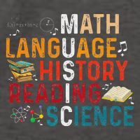 Math Language History Reading Science Music Teacher Funny Vector Backpack