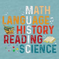 Math Language History Reading Science Music Teacher Funny Sueded Cloud Jersey T-Shirt