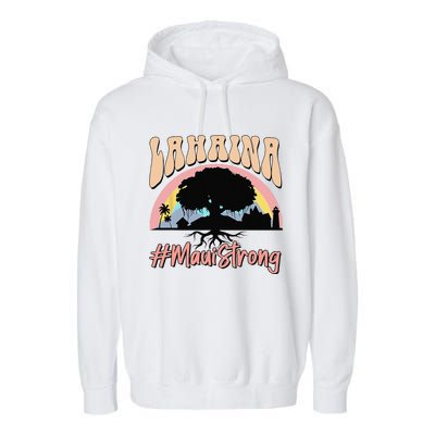 Maui Lahaina Hawaii Banyan Tree Strong Garment-Dyed Fleece Hoodie