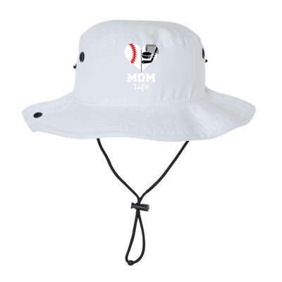 Mom Life Heart Funny Baseball Hockey Mom Great Gift Legacy Cool Fit Booney Bucket Hat