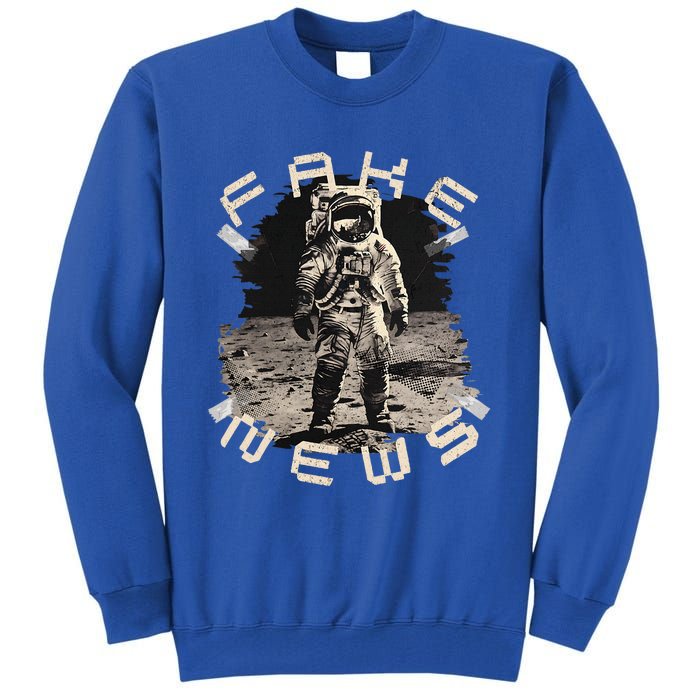 Moon Landing Hoax Apollo 11 Conspiracy Theory Fake News  Tall Sweatshirt