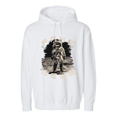 Moon Landing Hoax Apollo 11 Conspiracy Theory Fake News  Garment-Dyed Fleece Hoodie