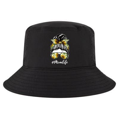 Mom Life Hair Bun Sunflower Cute Gift Cool Comfort Performance Bucket Hat