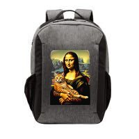 Mona Lisa Hugging Cat Vector Backpack