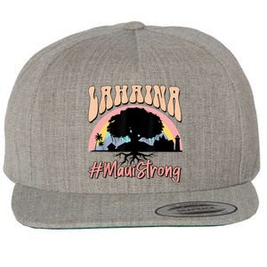 Maui Lahaina Hawaii Banyan Tree Strong Wool Snapback Cap