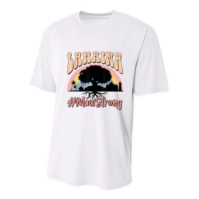 Maui Lahaina Hawaii Banyan Tree Strong Youth Performance Sprint T-Shirt