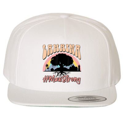 Maui Lahaina Hawaii Banyan Tree Strong Wool Snapback Cap