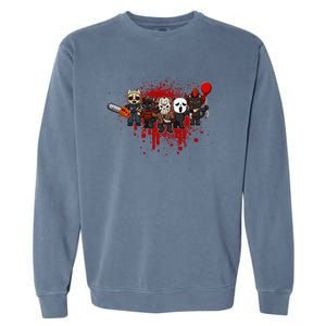 My Little Horror Crew Halloween Black Cat Garment-Dyed Sweatshirt