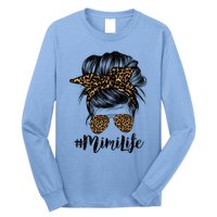 Mimi Life Hair Bandana Glasses Leopard Print Mothers Day Cute Gift Long Sleeve Shirt