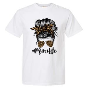 Mimi Life Hair Bandana Glasses Leopard Print Mothers Day Cute Gift Garment-Dyed Heavyweight T-Shirt