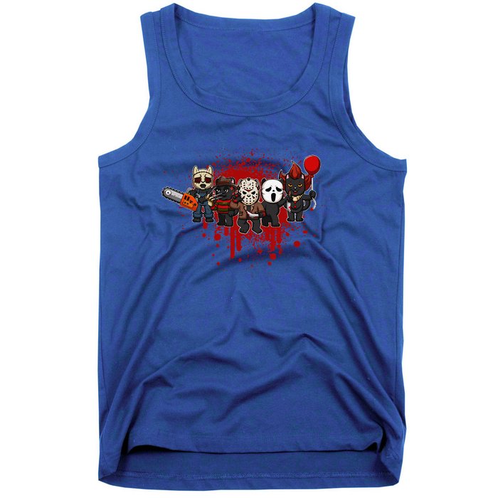 My Little Horror Crew Halloween Black Cat Tank Top