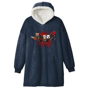 My Little Horror Crew Halloween Black Cat Hooded Wearable Blanket