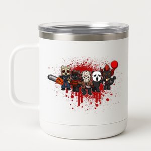 My Little Horror Crew Halloween Black Cat 12 oz Stainless Steel Tumbler Cup