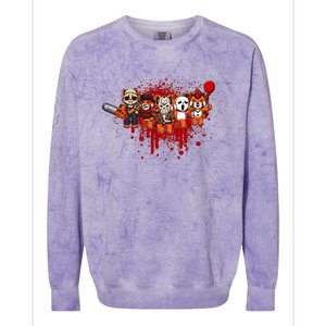 My Little Horror Crew Halloween Red Panda Colorblast Crewneck Sweatshirt