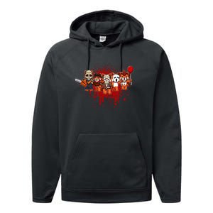 My Little Horror Crew Halloween Red Panda Performance Fleece Hoodie