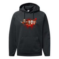 My Little Horror Crew Halloween Red Panda Performance Fleece Hoodie